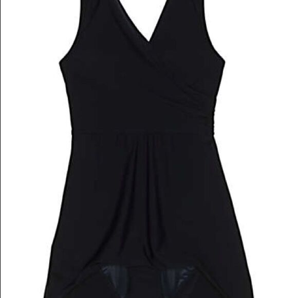 Lands' End Plus Regular Surplice Tummy Control one piece swimsuit black Various - Picture 11 of 15